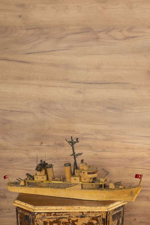Wooden Handmade Warship Model 