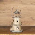 Tin Lighthouse Candle Holder