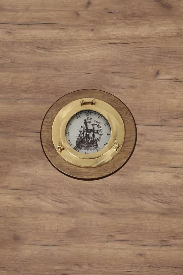 Brass Cast Decorative Ship Art Handmade Clock 